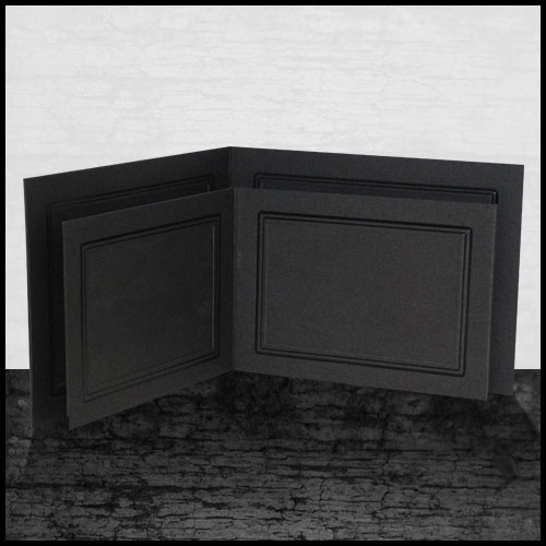 Ebony Double Folder (25 Pack)