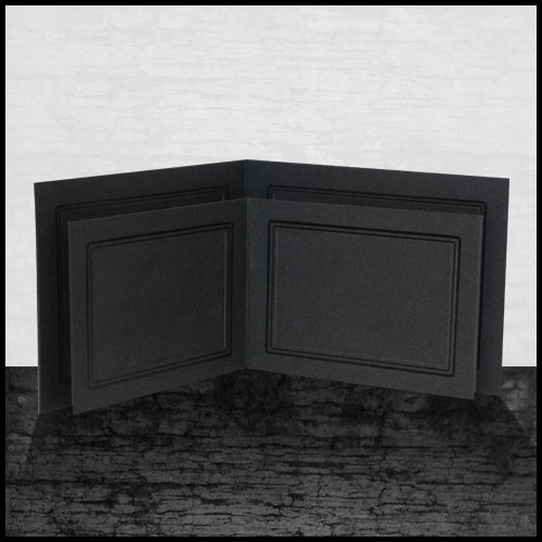 Ebony Double Folder (25 Pack)