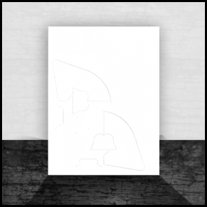 Studio Gold Easel - White