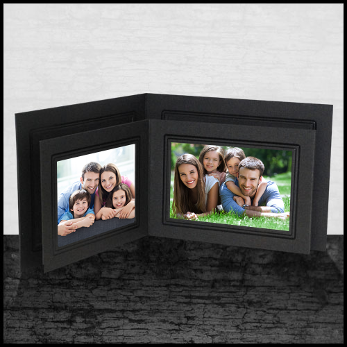 Ebony Double Folder (25 Pack)